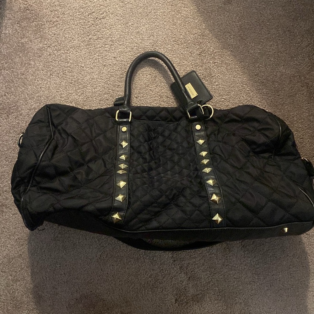 Steve Madden Medium Black Weekender Bag